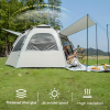 Quick style tent, pop-up canopy tent, easy to set up tent, beige color