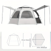 Quick style tent, pop-up canopy tent, easy to set up tent, beige color