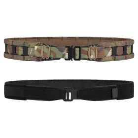 Tactical Belt MOLLE Battle Belt With Quick Release Buckle, Low Profile Laser-Cut Battle Belt For Range (Option: CP-S)