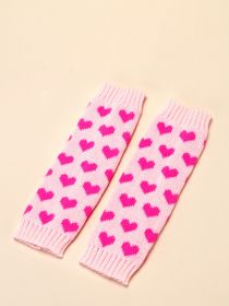 Feet Cover Knitted Love Foot Sock Versatile Slimming Hot Girl Wool (Option: Pink-Free Size)